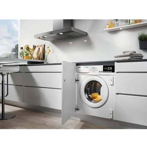 Zanussi Z816WT85BI Integrated Washer Dryer, 8kg, 1600 Spin, White