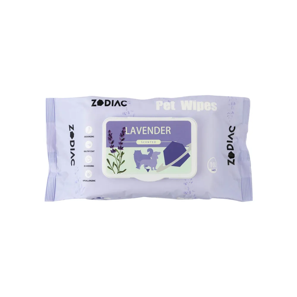 ZODIAC Pet Wipes Lavender 100 Pack